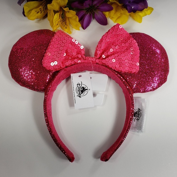 Disney Accessories - Disney Parks Imagination Minnie Pink Sequin Ears